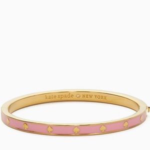 NWOT KATE SPADE Pink Spot the Spade Hinged Bangle